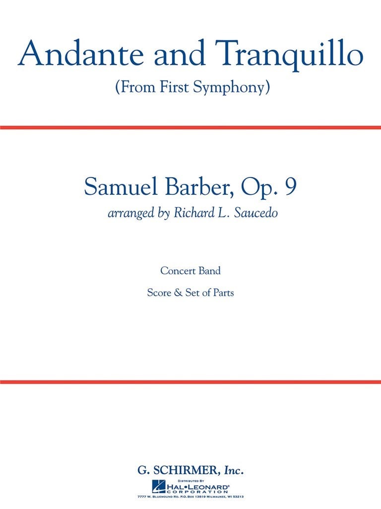 Andante and Tranquillo (from First Symphony)